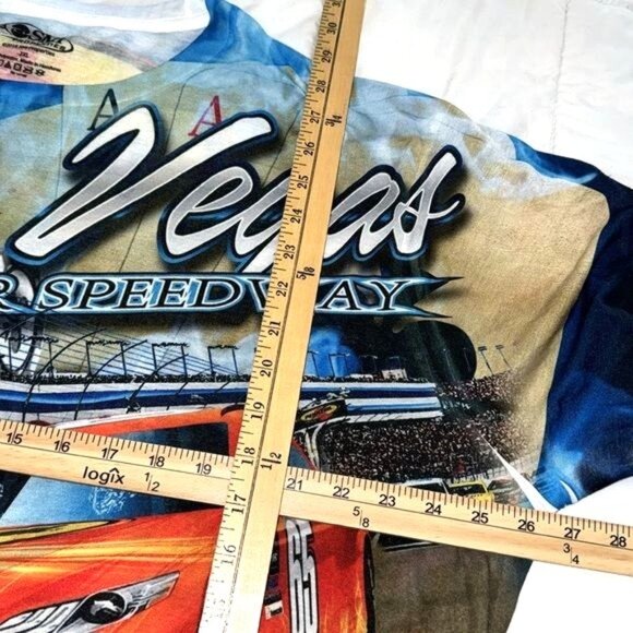 Las Vegas Motor Speedway Racing T-Shirt 2XL SMI Properties 100% Polyester - Picture 4 of 4